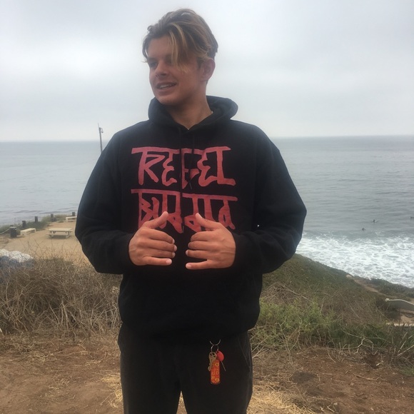 Rebel Buddha black hoodie - Picture 3 of 5